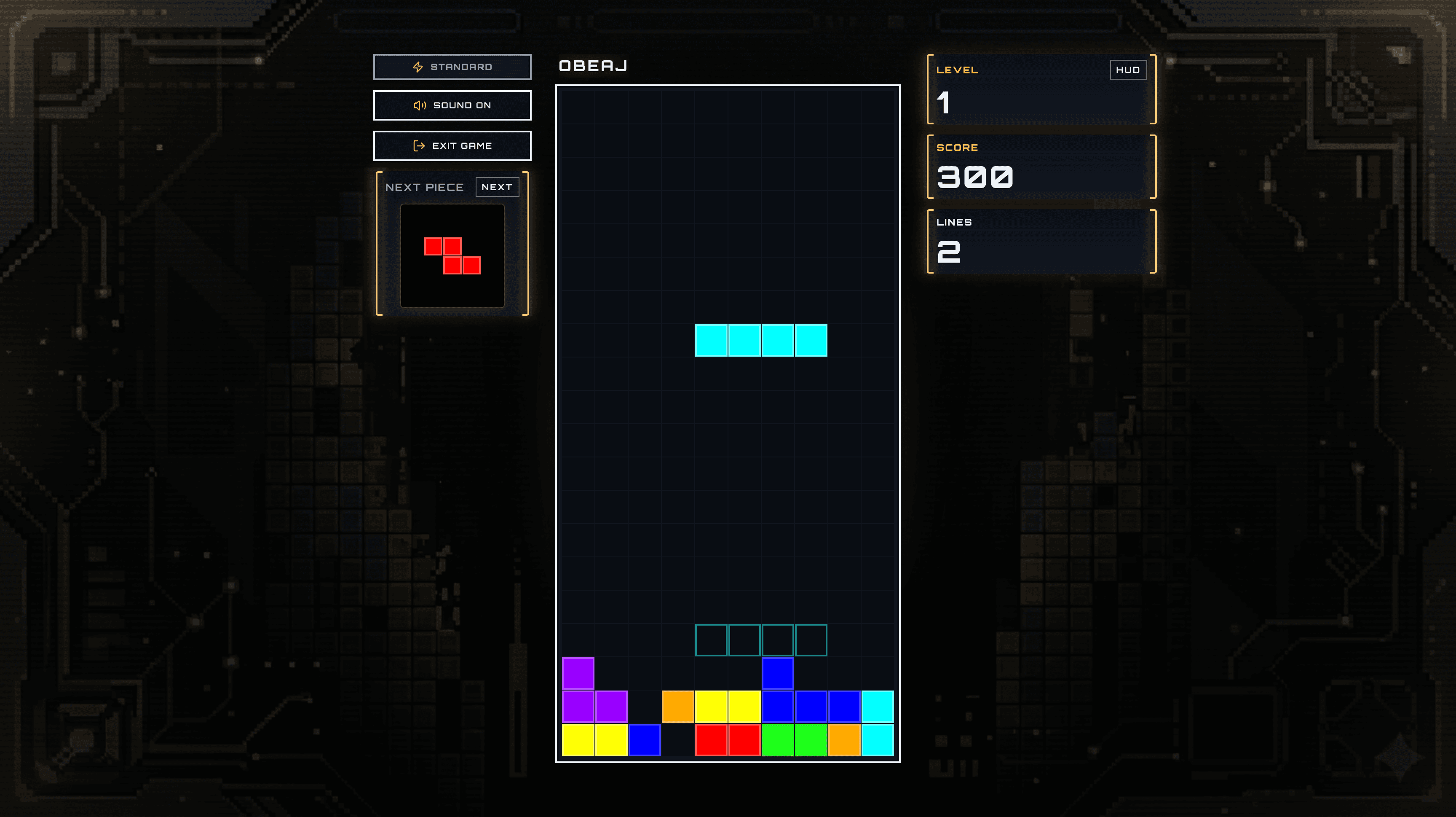 Red Tetris screenshot 2